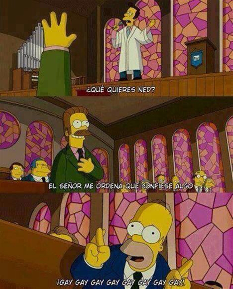 Ese Homero es todo un loquillo - meme