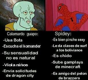 calamardo vs spaidy - Meme by rcamara85 :) Memedroid