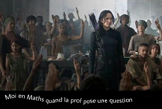 Moi en maths quand la prof pose une question - meme