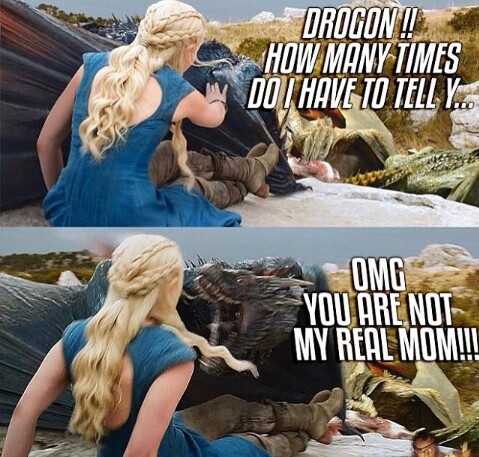 Drogon, you're....adopted - meme