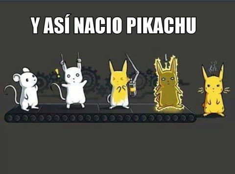 el origen de pikachu - meme
