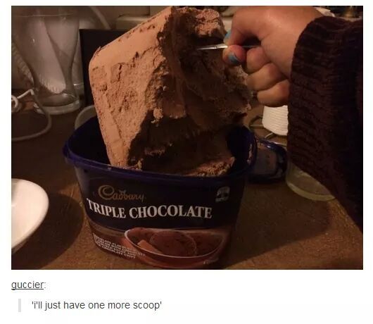 I'll just have one more scoop - meme