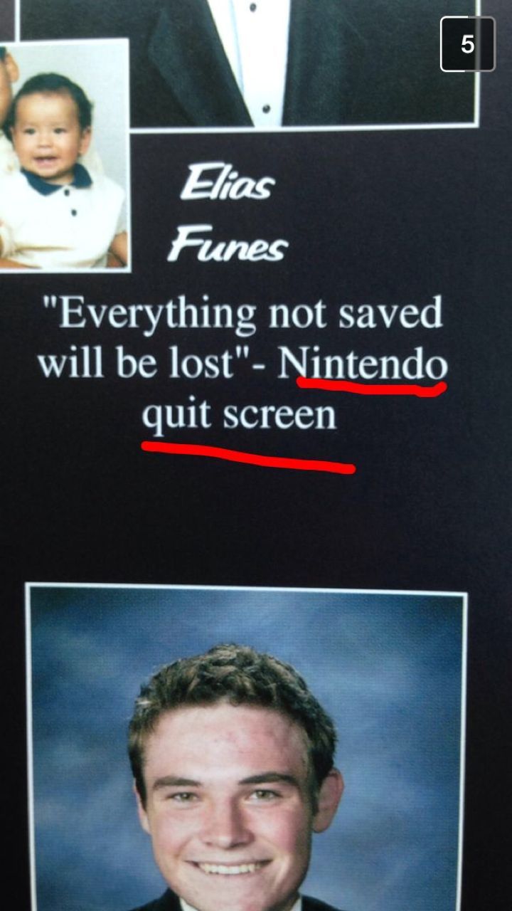 My friend sent me a picture of his yearbook - meme