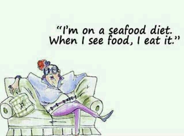 I love sea food - meme