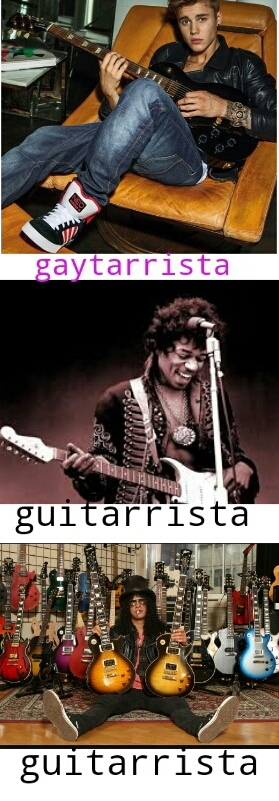 gaytarrista vs guitarrista - meme