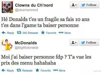 Ronald vs clown - meme