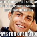 Good guy Ronaldo,haters gonna hate