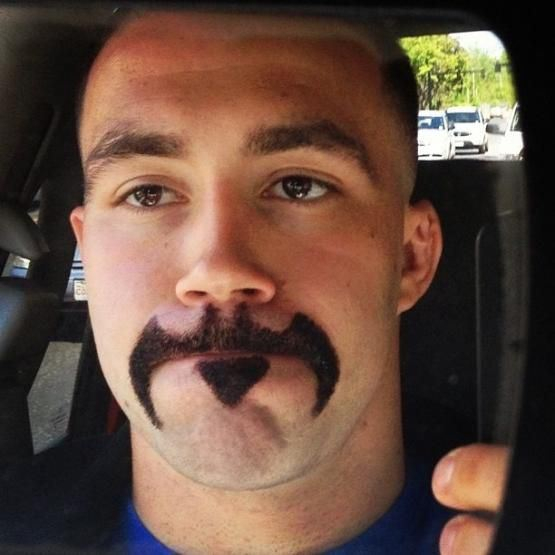 Try to date when you have this Batstache! - meme