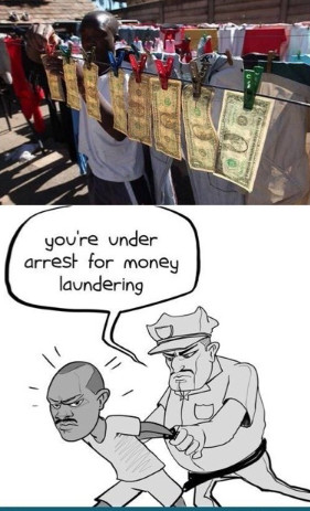 money laundering - meme