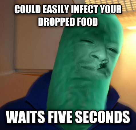 AID's obeys the 5 second rule in dirty vaginas... FACT - meme