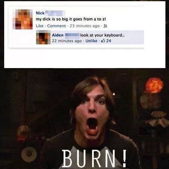 BURN!! - meme