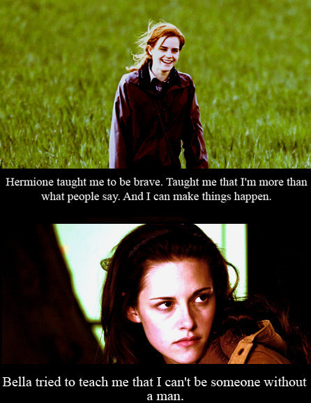Hermione vs. Bella - meme