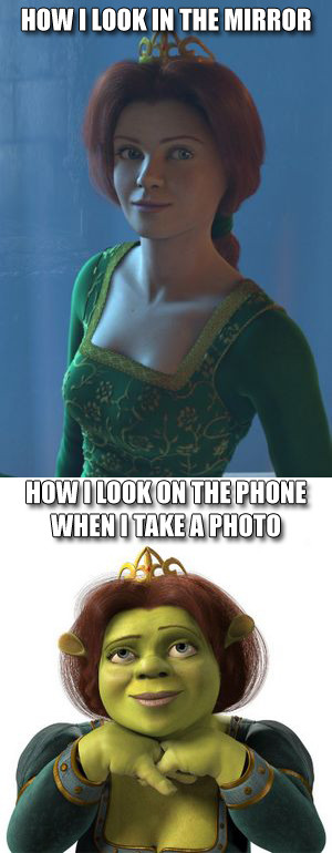 Why I hate taking selfies!  - meme