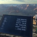Sign @ The Grand Canyon... yet the photographers choose to ignore it...