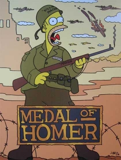 Medal of homer  - meme
