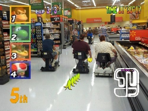 Mario Kart lv supermercado - meme